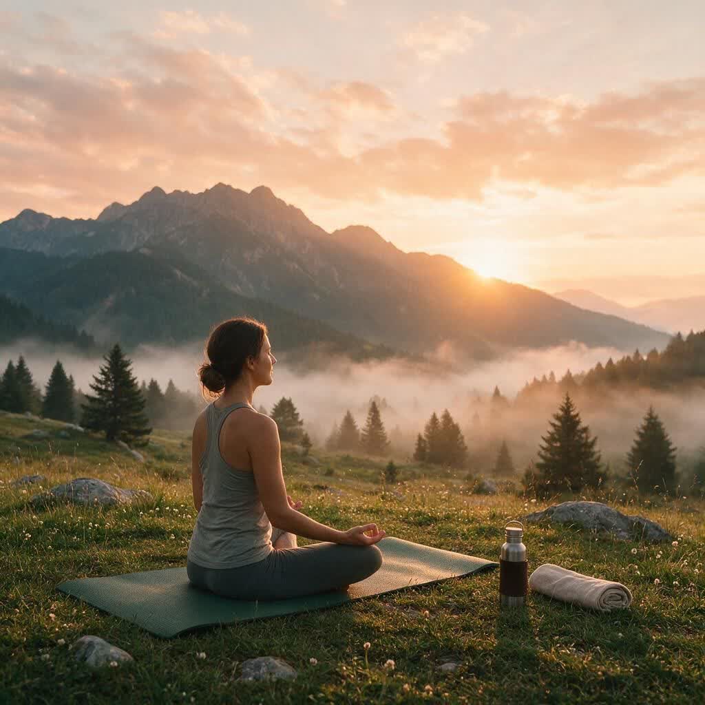 Mindfulness practice outdoors